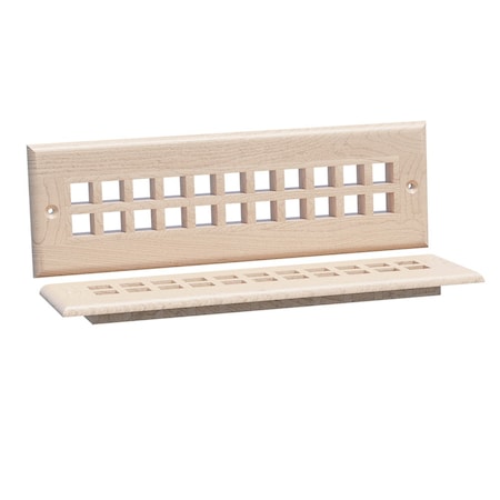 Designs Of Distinction 11.75"W Grate Style Toe Kick Vent - Hard Maple 01992110HM1